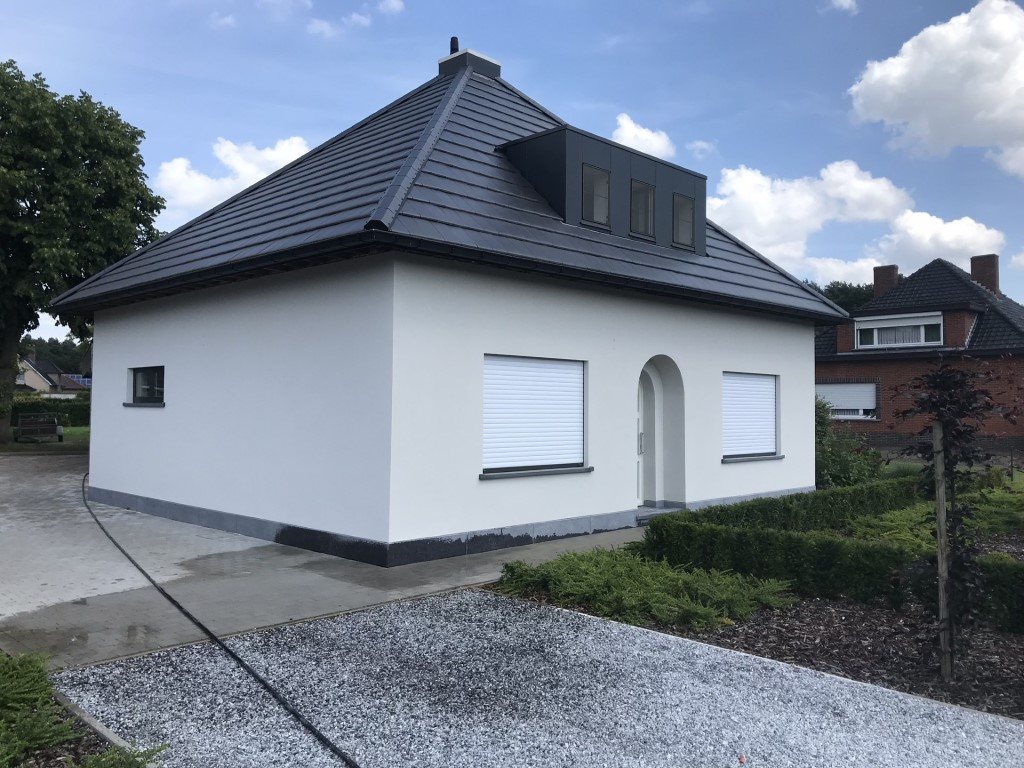 Woning na de bepleistering